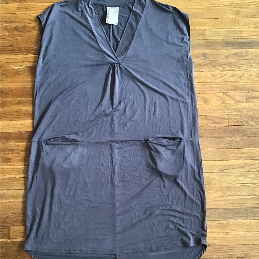 Anthropologie Dollan blue gray dress size medium - Picture 2 of 6